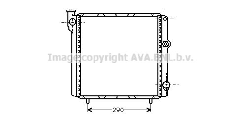 AVA QUALITY COOLING Радиатор, охлаждение двигателя RT2040